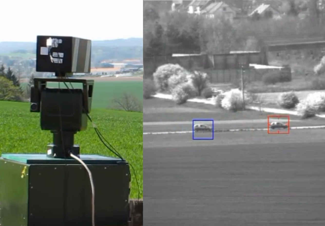 Active camera tracking system for long distance targets RCE systems